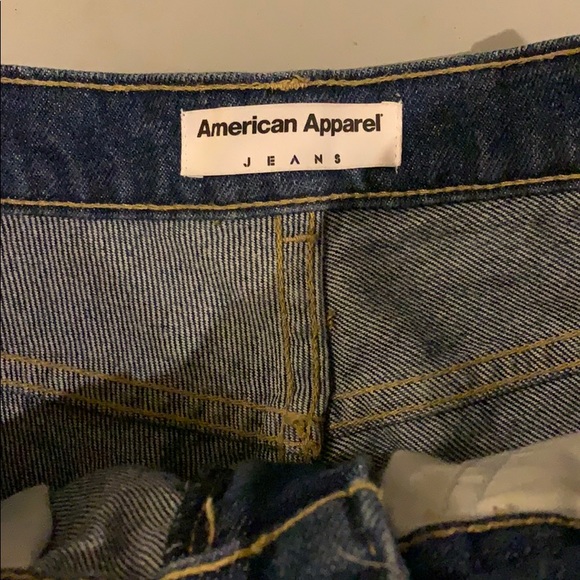 American apparel high waisted denim shorts 26 - Picture 6 of 7